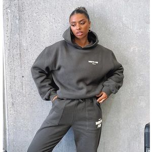 White Fox Offstage Set Shadow Hoodie & Sweatpants Set